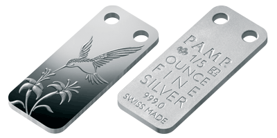 Сребърно кюлче-медальон от 1/5 тройунция "icOns WINGS" Колибри